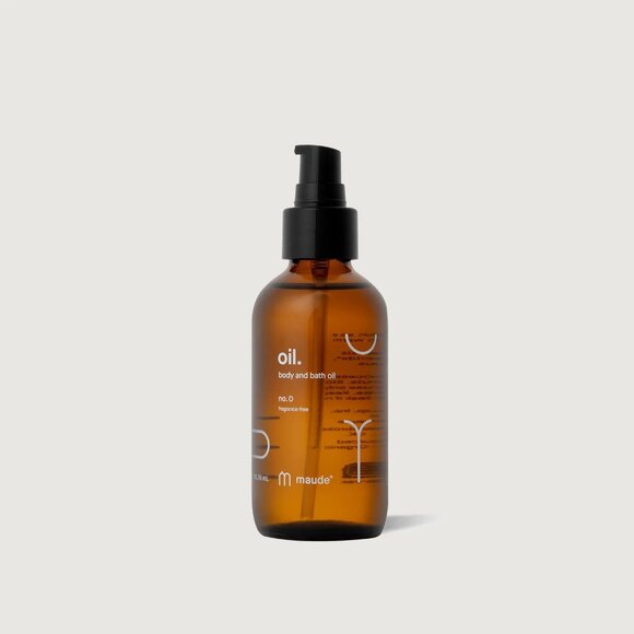 Maude Oil No.0 Organic Soothing Body Oil Hydrating Massage Moisturizer 4 oz New - Picture 2 of 3